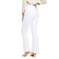 Women’s High-Waist Stretch Bell-Bottom Jeans Push-Up – White 12
