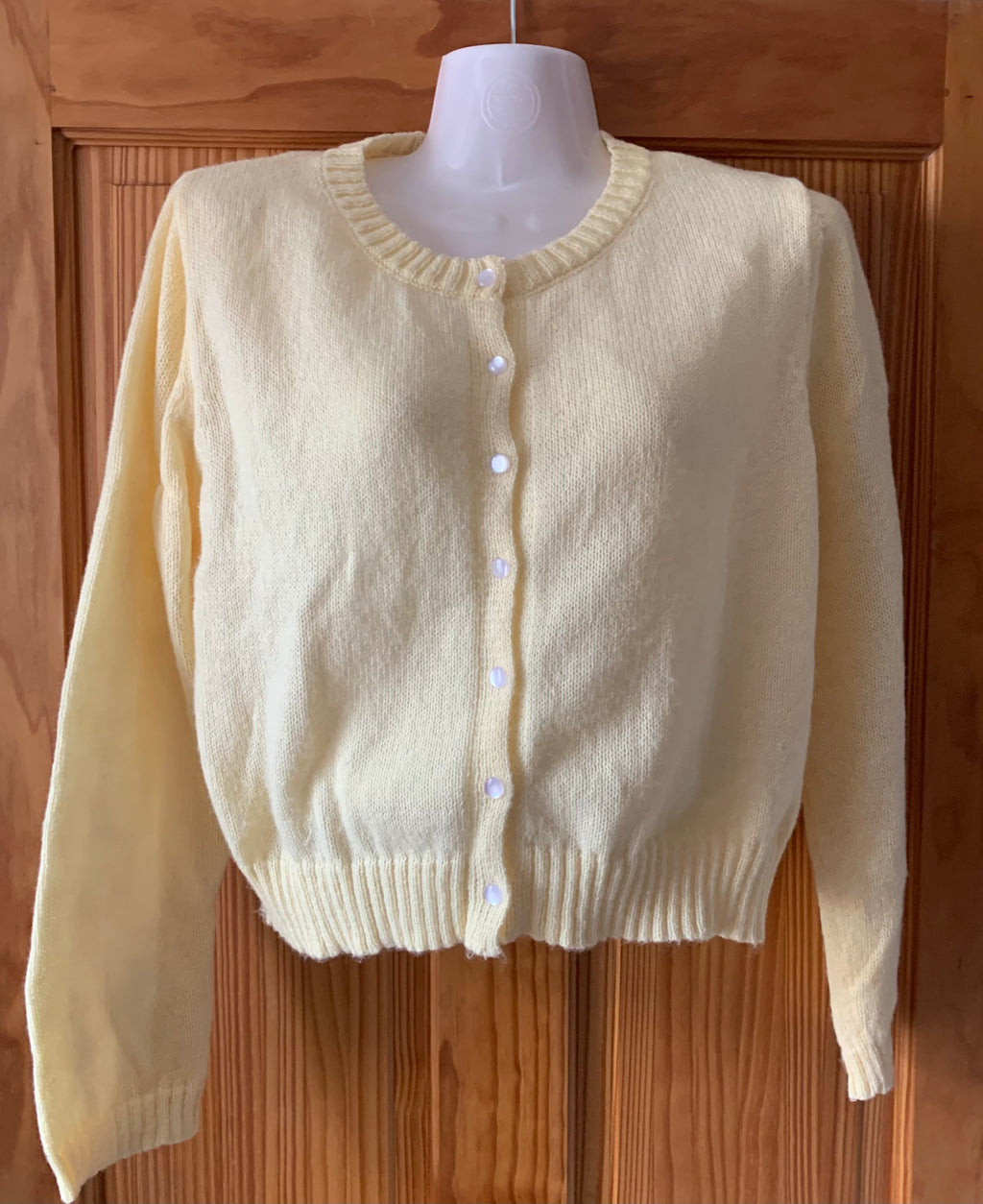 GORGLITTER Women's Button Down Cardigan Long Sleeve Casual Sweater – Yellow Small
