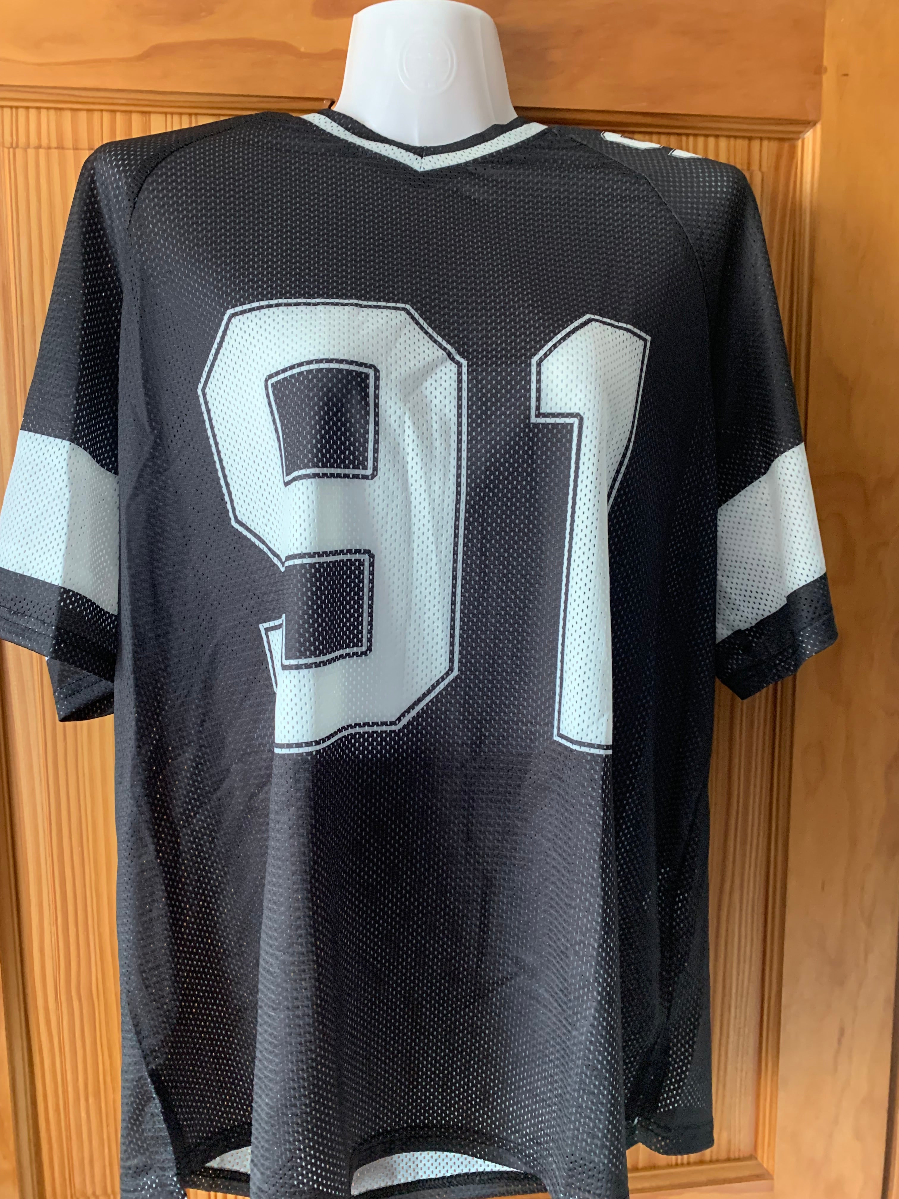 Women's Star Number Graphic Jersey T-Shirt – Black Medium