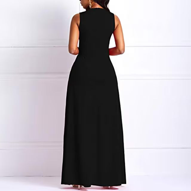 Women's Patchwork High-Waist Jumpsuit Embellished Romper – Black XL