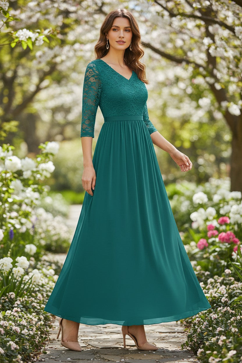 WedTrend Women's Prom Dresses Floor Length Wedding Gown Sweetheart Neck Wedding Guest Dress Semi Formal Dresses Cocktail Party WT0312PeacockGreenM