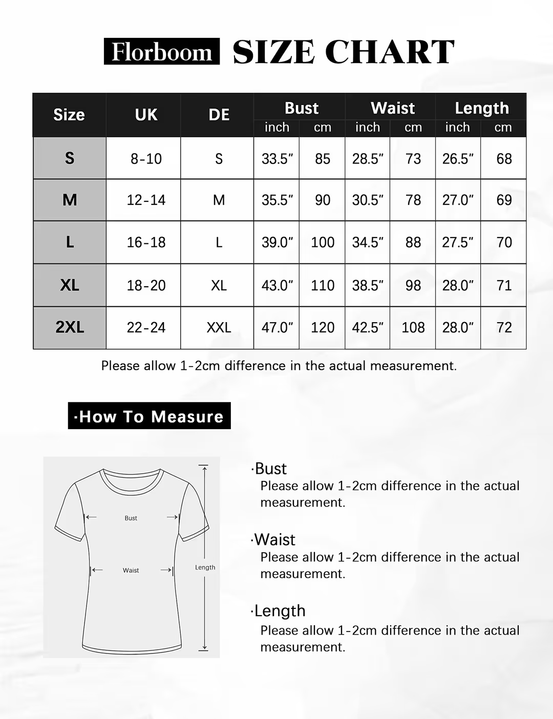Florboom Short Sleeve Summer Top Women's Size Large White Cotton Scoop Neck