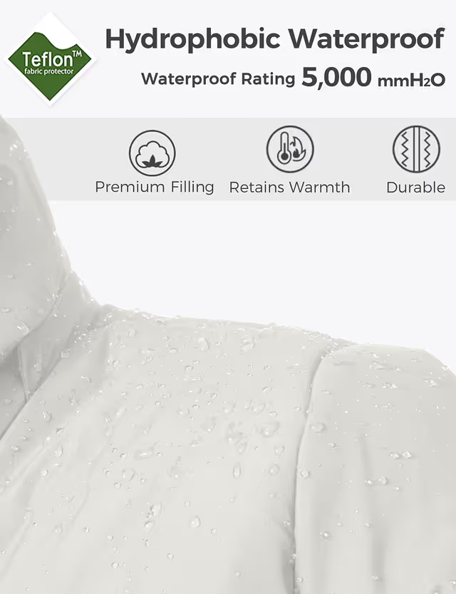 Wantdo Warm Windproof Padded Jacket Women’s Size XL White Slim Fit Zipper