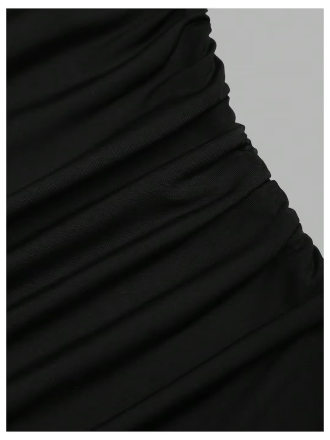Mini Dress Women's Size X-Small Black Halter Neck Tiered Ruffle Cinched Waist